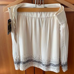 Beautiful silk skirt hand beaded size 6